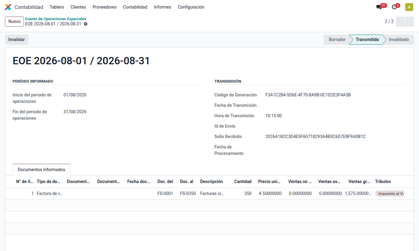 Odoo ERP DTE